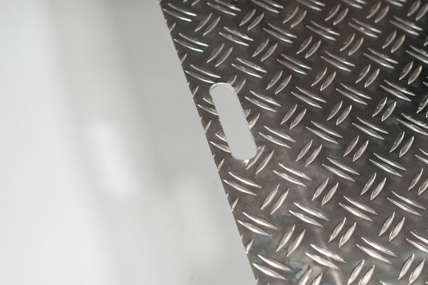 handvatuitsparing aluminium verstelbare drempelhulp