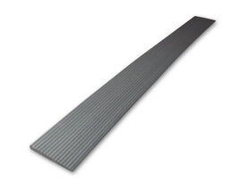 8mm x 80mm x 1000mm (met lijm laag) rubberen drempelhulp recht