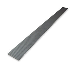 6mm x 60mm x 1000mm (met lijm laag) rubberen drempelhulp recht